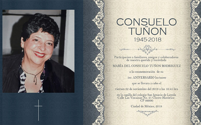 Consuelo Tuñon 1945 – 2018