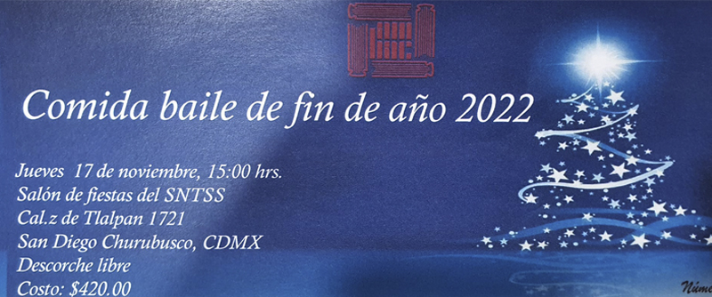 Comida-Baile de Fin de Año 2022