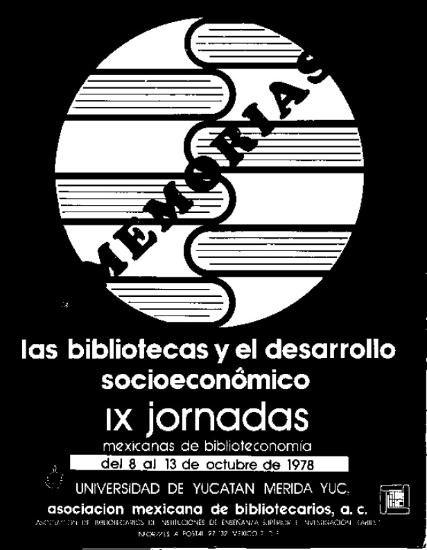 IX – Jornadas Mexicanas de Biblioteconomía (1978)