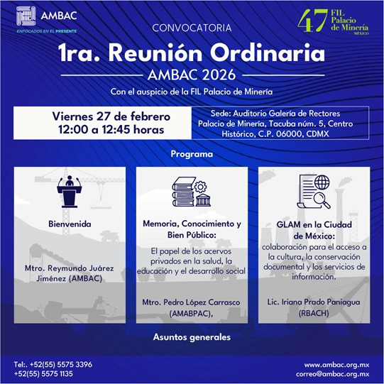 CONVOCATORIA – Primera Reunión Ordinaria 2026