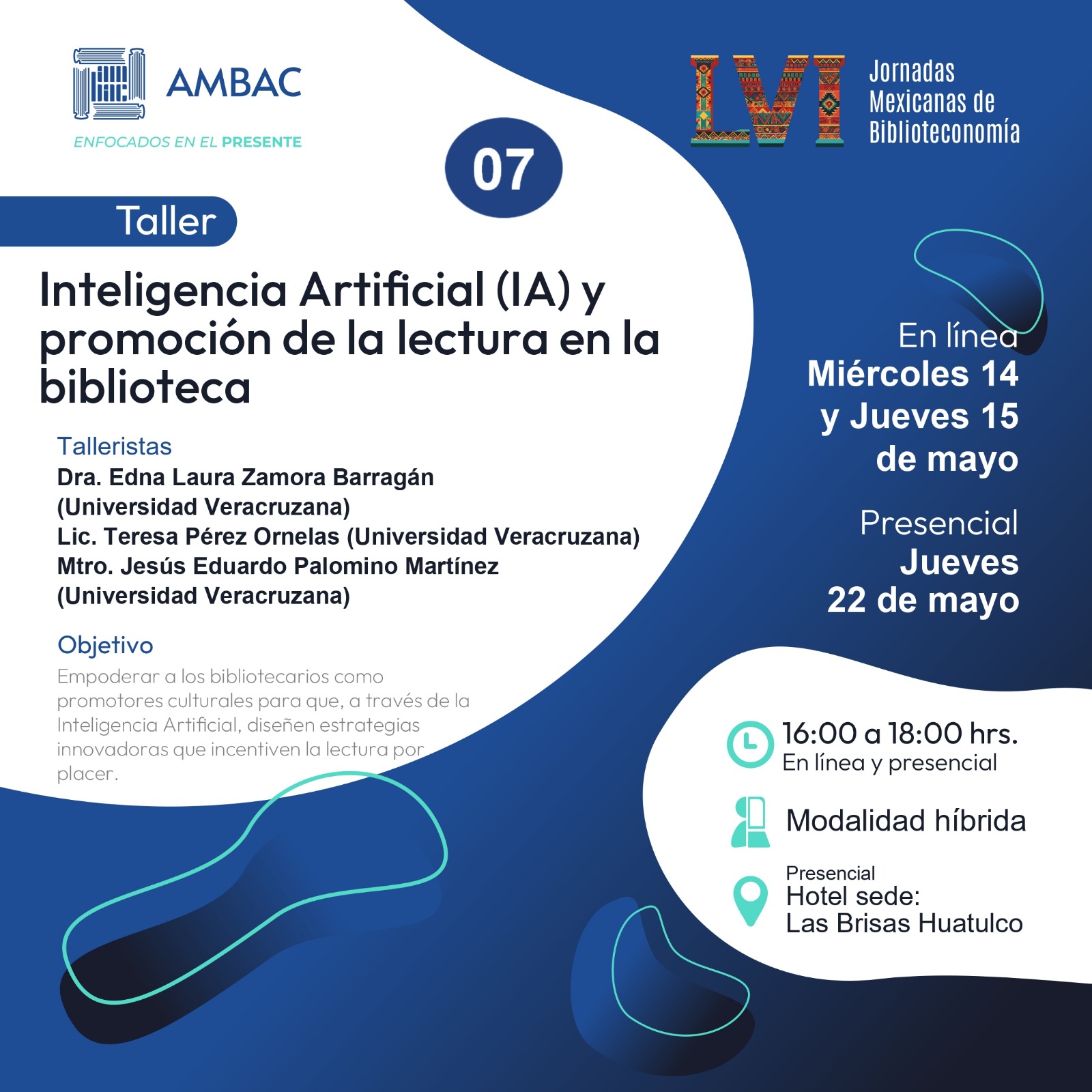 Taller 7. Inteligencia Artificial (IA) y promoción de la lectura en la biblioteca