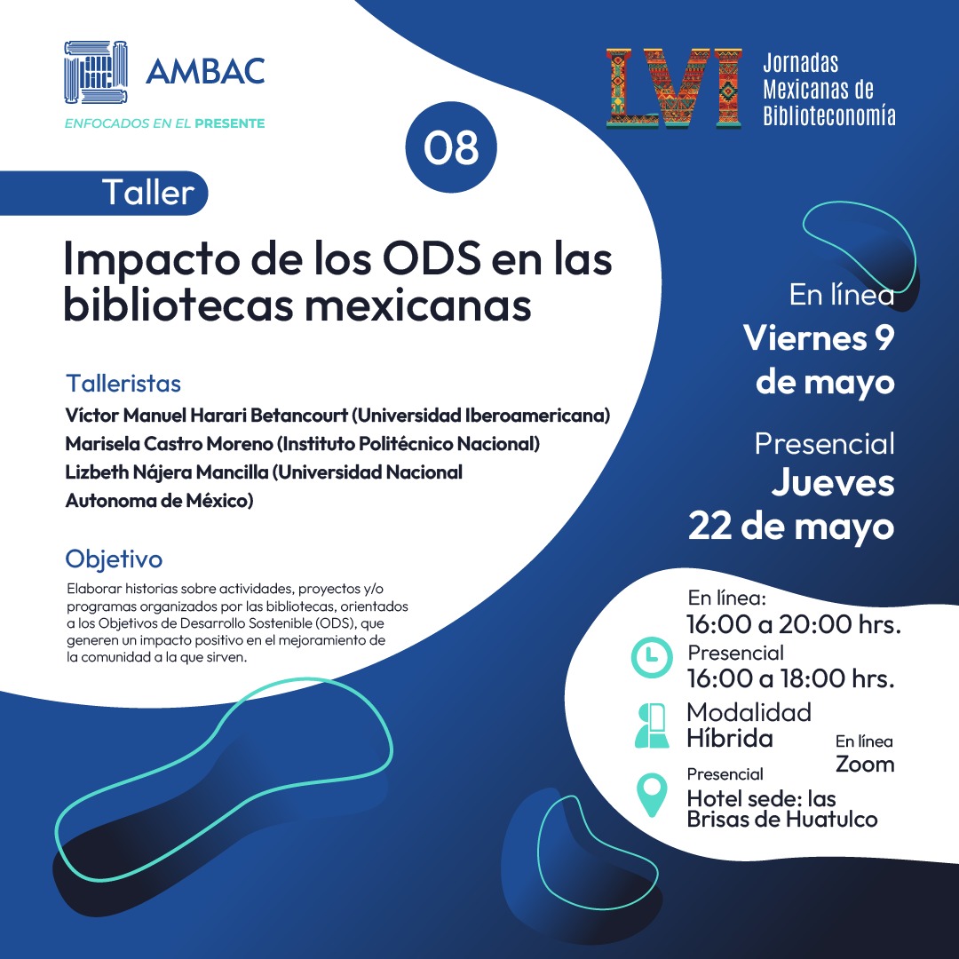 Taller 8. Impacto de los ODS en las bibliotecas mexicanas