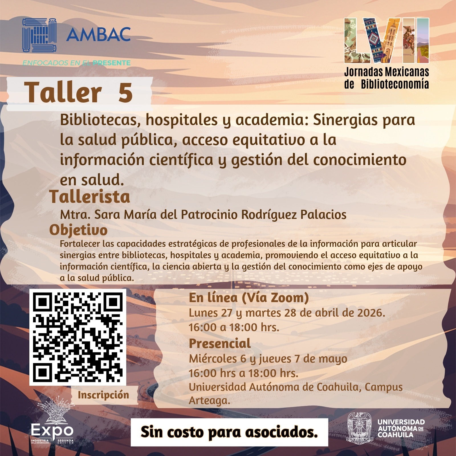 T5 – Bibliotecas, hospitales y academia: sinergias para la salud pública, el acceso equitativo a la información científica y la gestión del conocimiento en salud